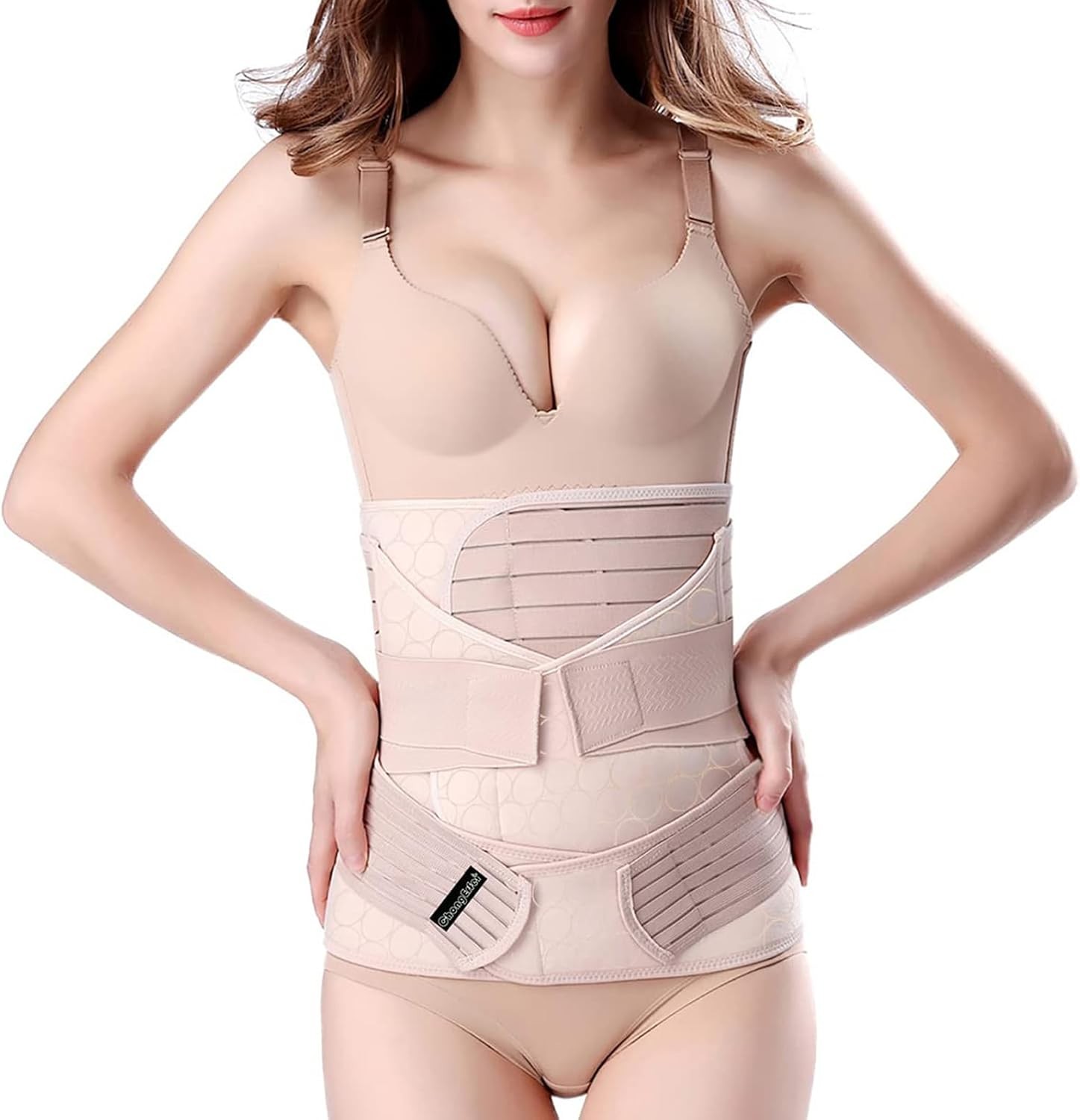 ChongErfei 3 in 1 Postpartum Support – Recovery Large(One Size), Beige