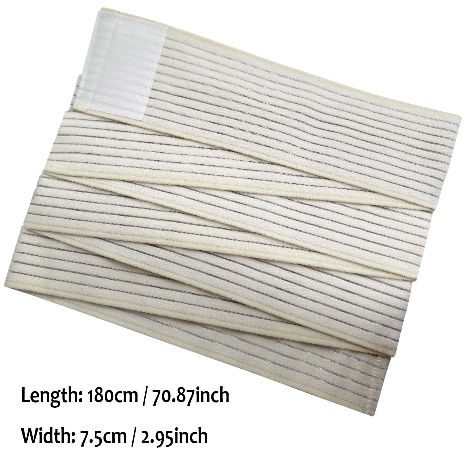 Extra Long Elastic Knee Wrap Compression Bandage Brace Support X-Large, Beige
