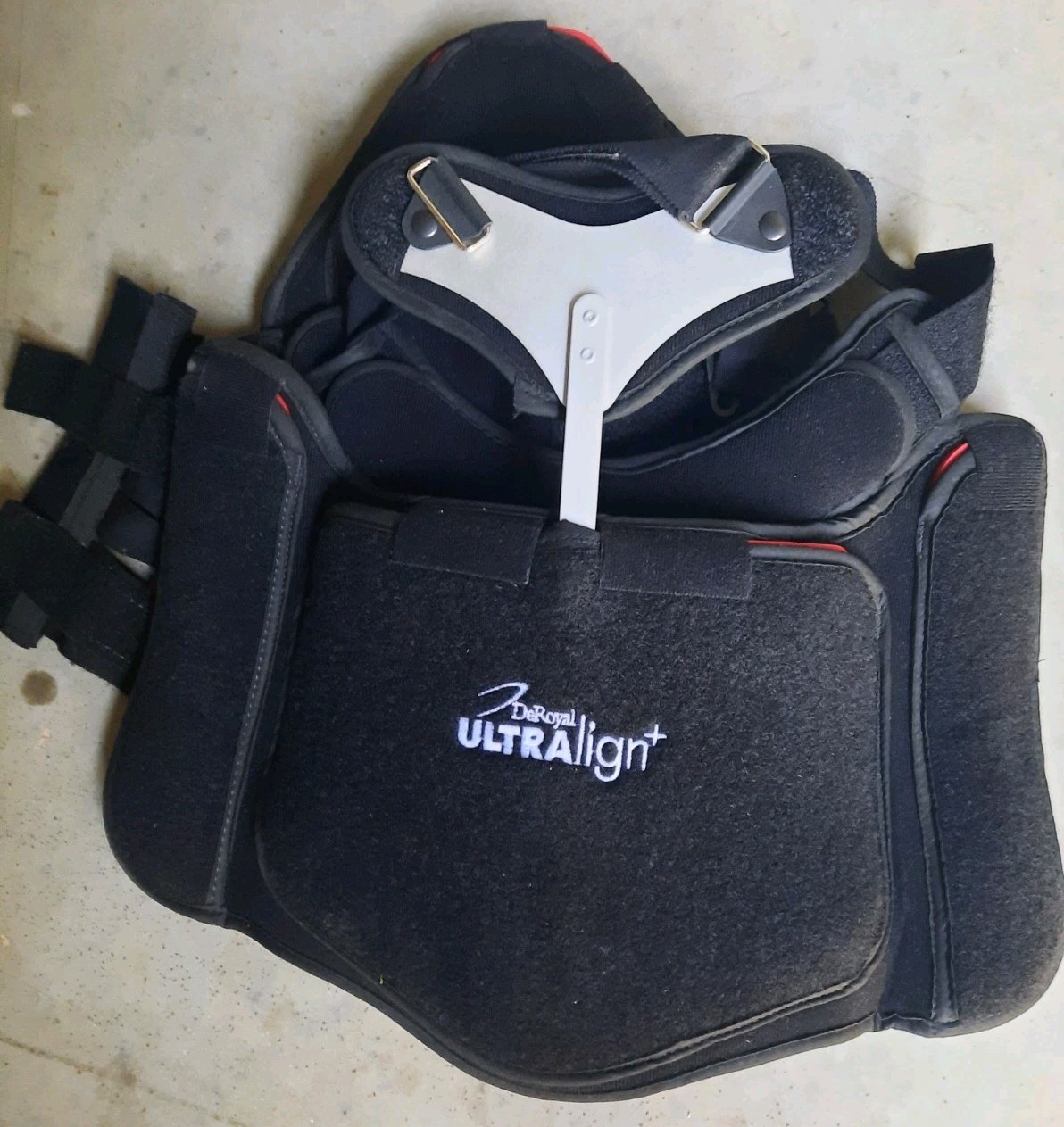 DEROYAL ULTRAlign + TLSO Lumbar Support Back BRACE, Size Large Black And Grey