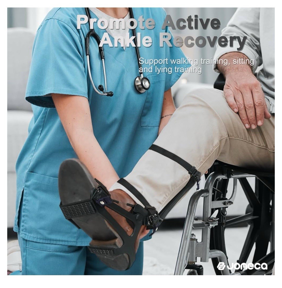Ankle Joint Trainer Adjustable Dorsiflexion Torque for Foot Drop, Foot Varus Val