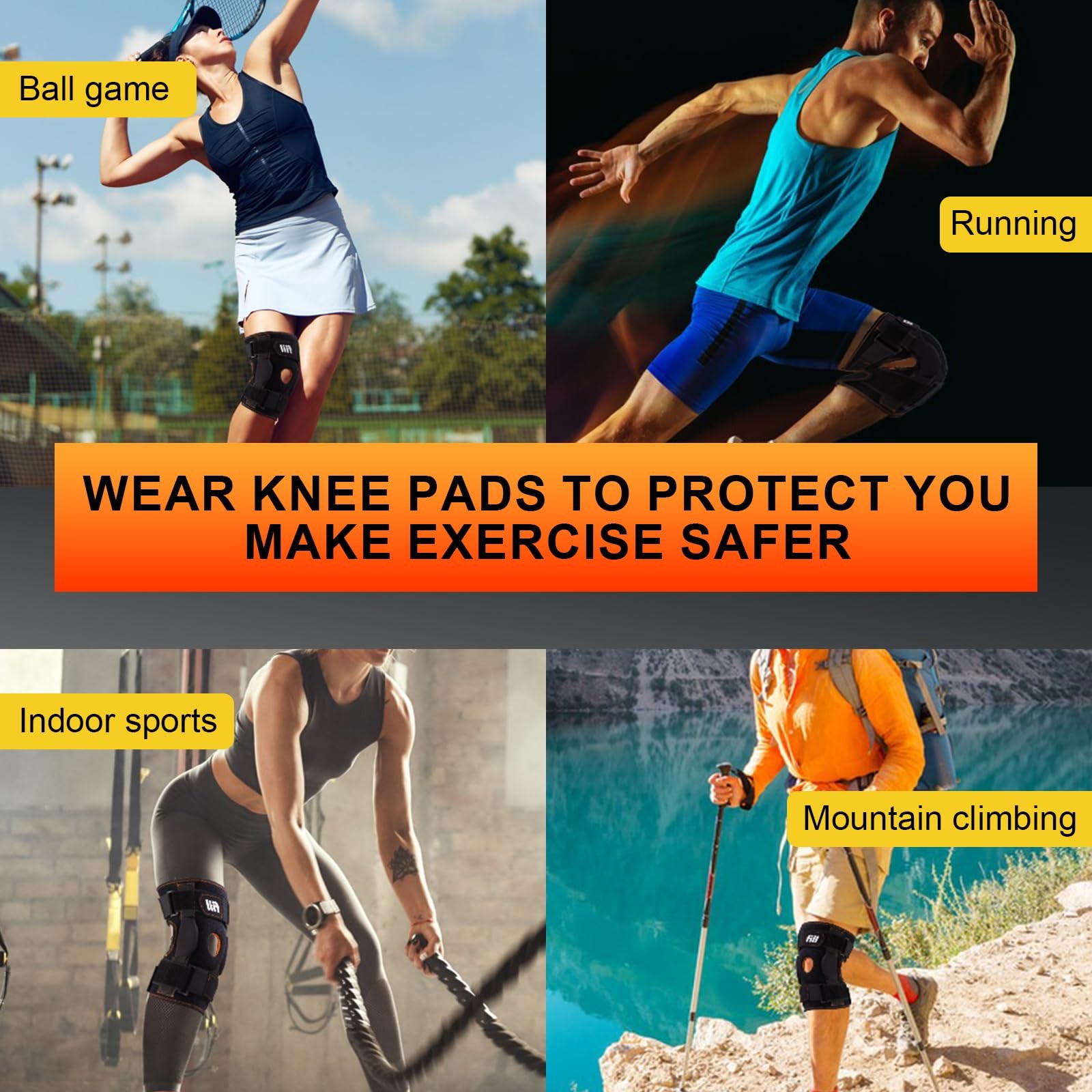 Adjustable Hinged Knee Brace Meniscus Tear Stable Support of The Decompression K
