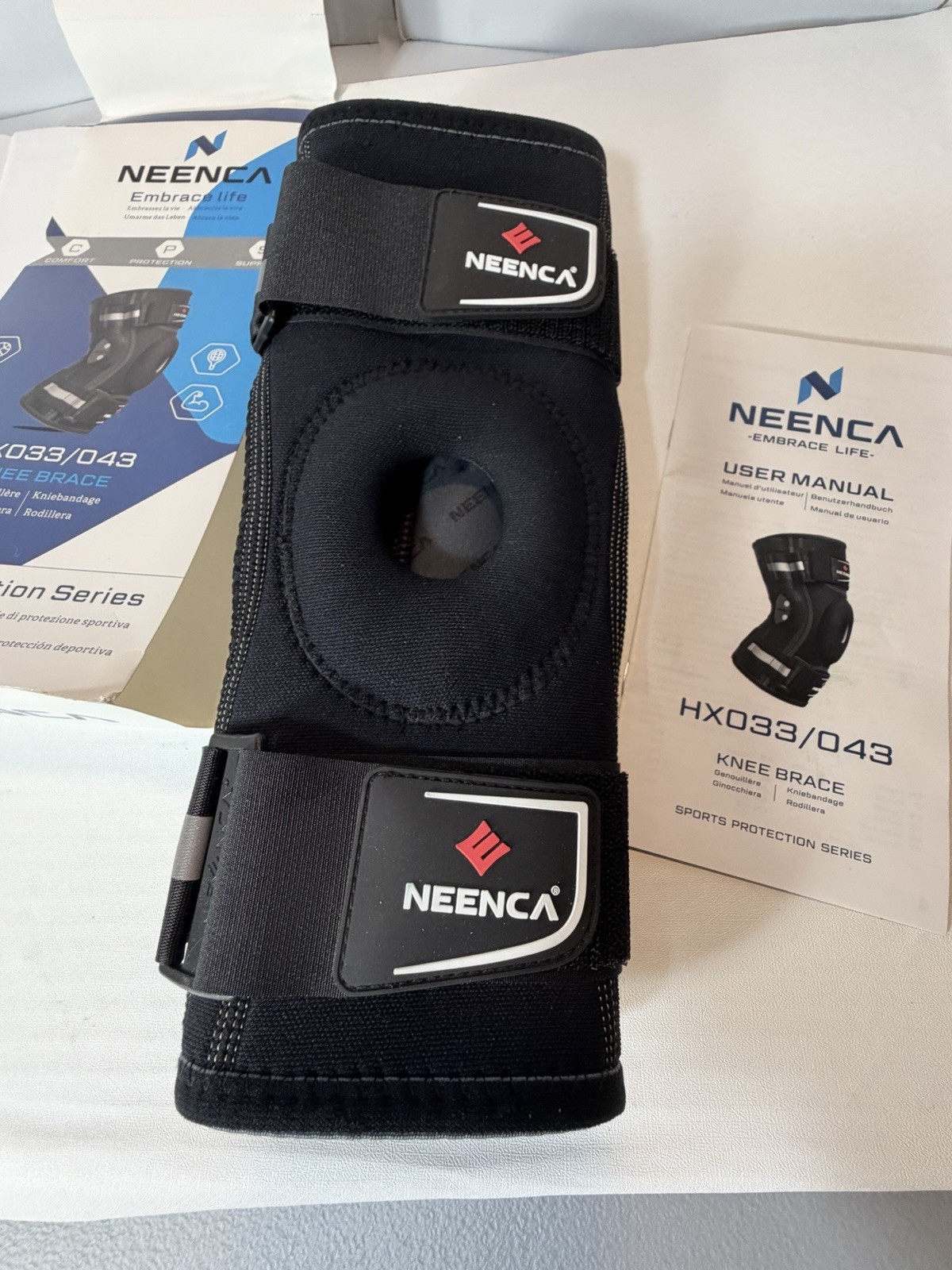 Knee Brace for Knee Pain, Hinged Knee Support Removable Dual Side Stabilizers