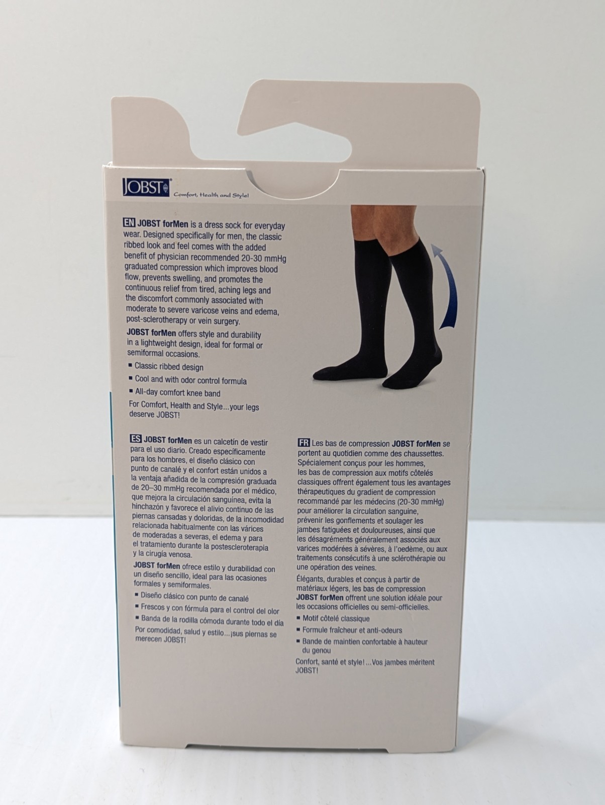 Jobst Men’s Compression Socks KHAKI 20-30 mmhg XLarge Knee CT Knee High XL NEW