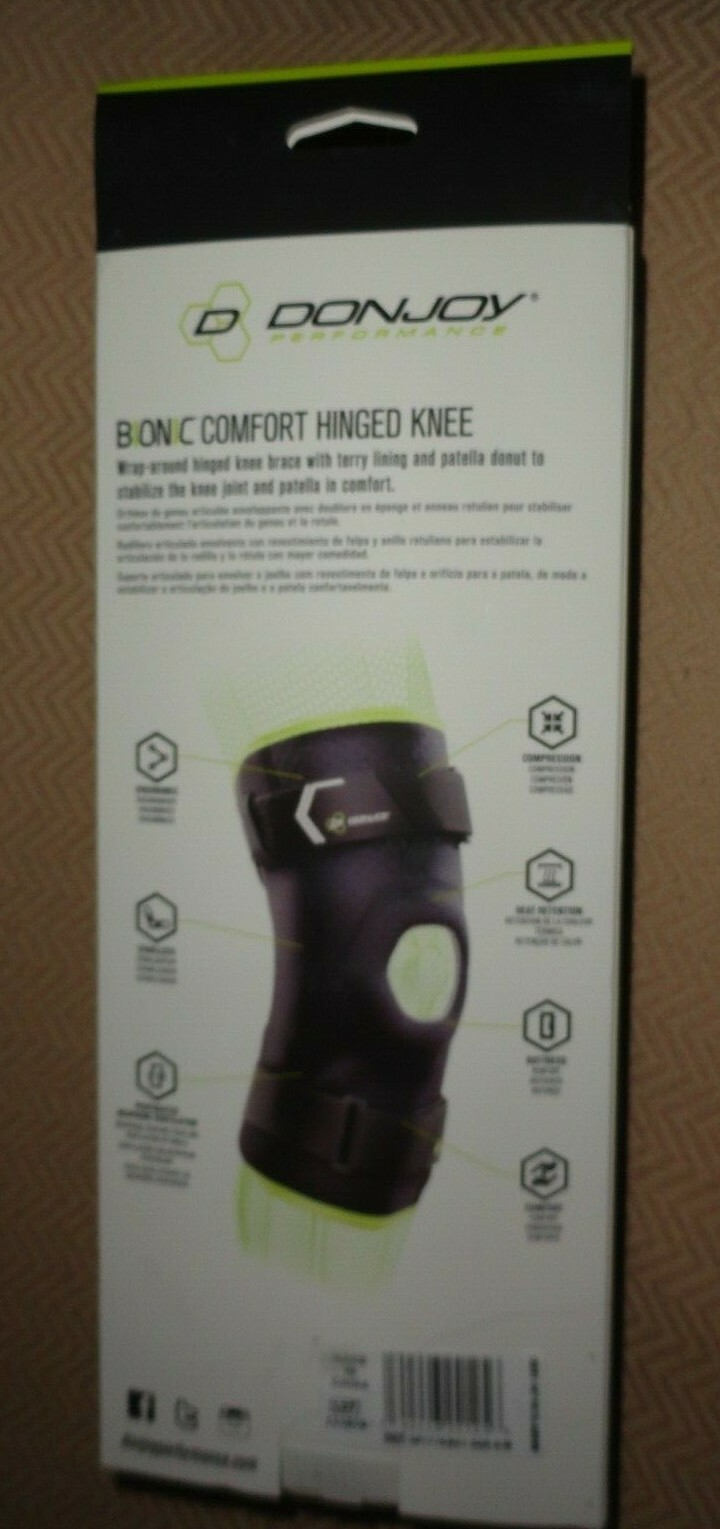 New DonJoy Performance S/M Bionic Comfort Hinged Knee Wrap Joint Stabilization