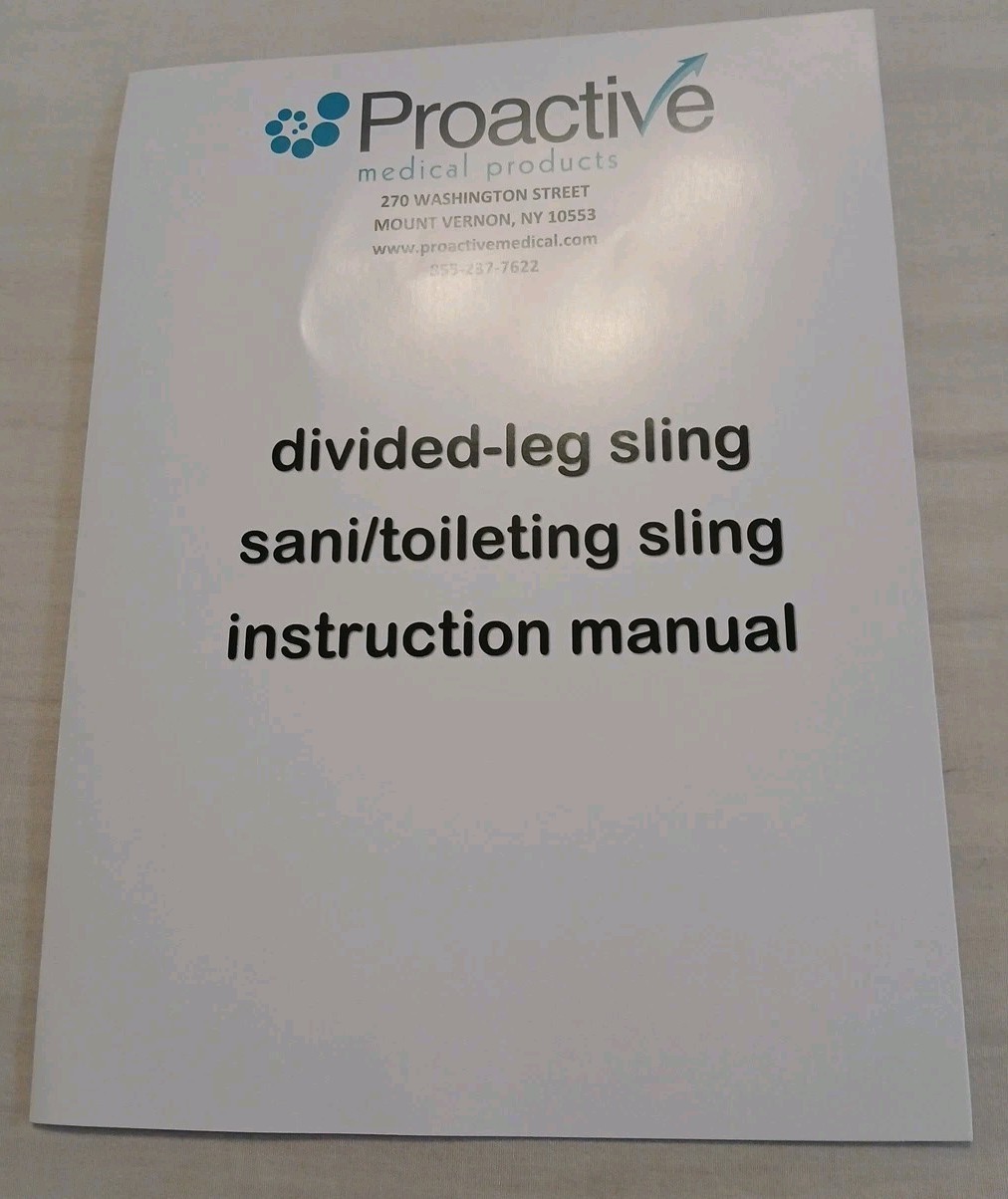 Proactive Hoyer Sling Divided Leg Sling, X-Large, 600 lbs Unused