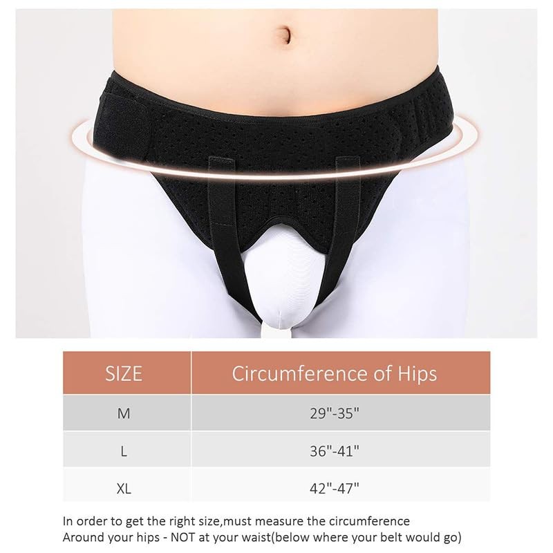 Hernia Belt for Men Double Inguinal Truss Hernia Support Brace with 2 Removab…