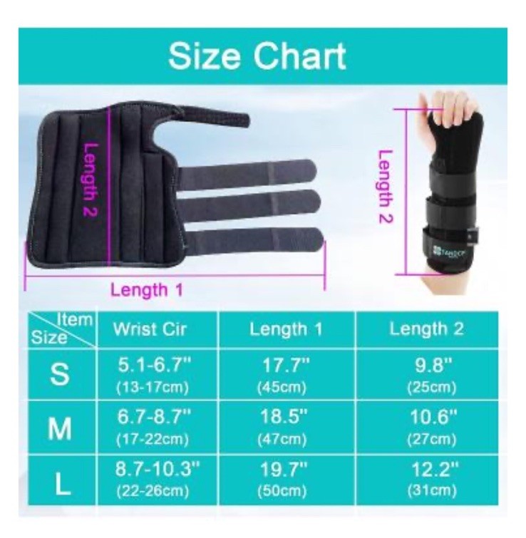 TANDCF Wrist / Thumb / Forearm Support Brace Size Small – LEFT HAND – New