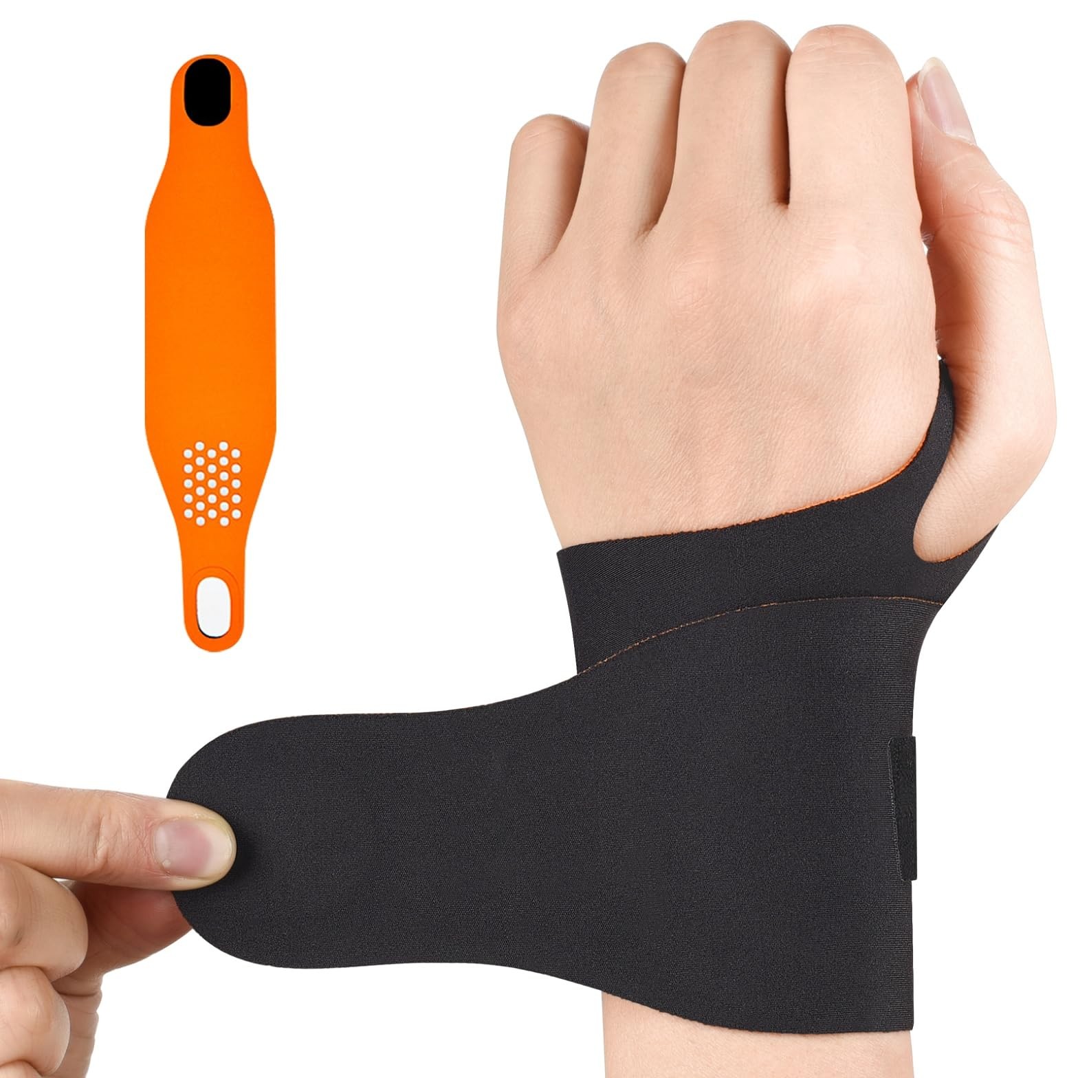 Ulnar Wrist Brace for Right & Left Hand, Ultra-Thin Elastic Wrist Wrap Compre.