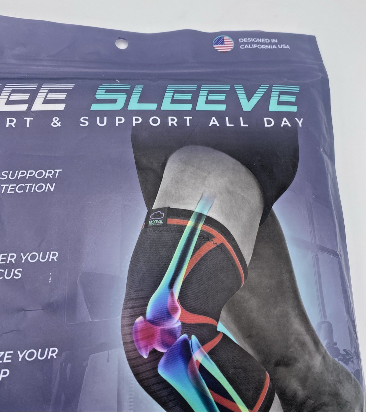 Modvel Knee Sleeve Compression Brace 2 Pack Knee Support for Running – XXL Nude