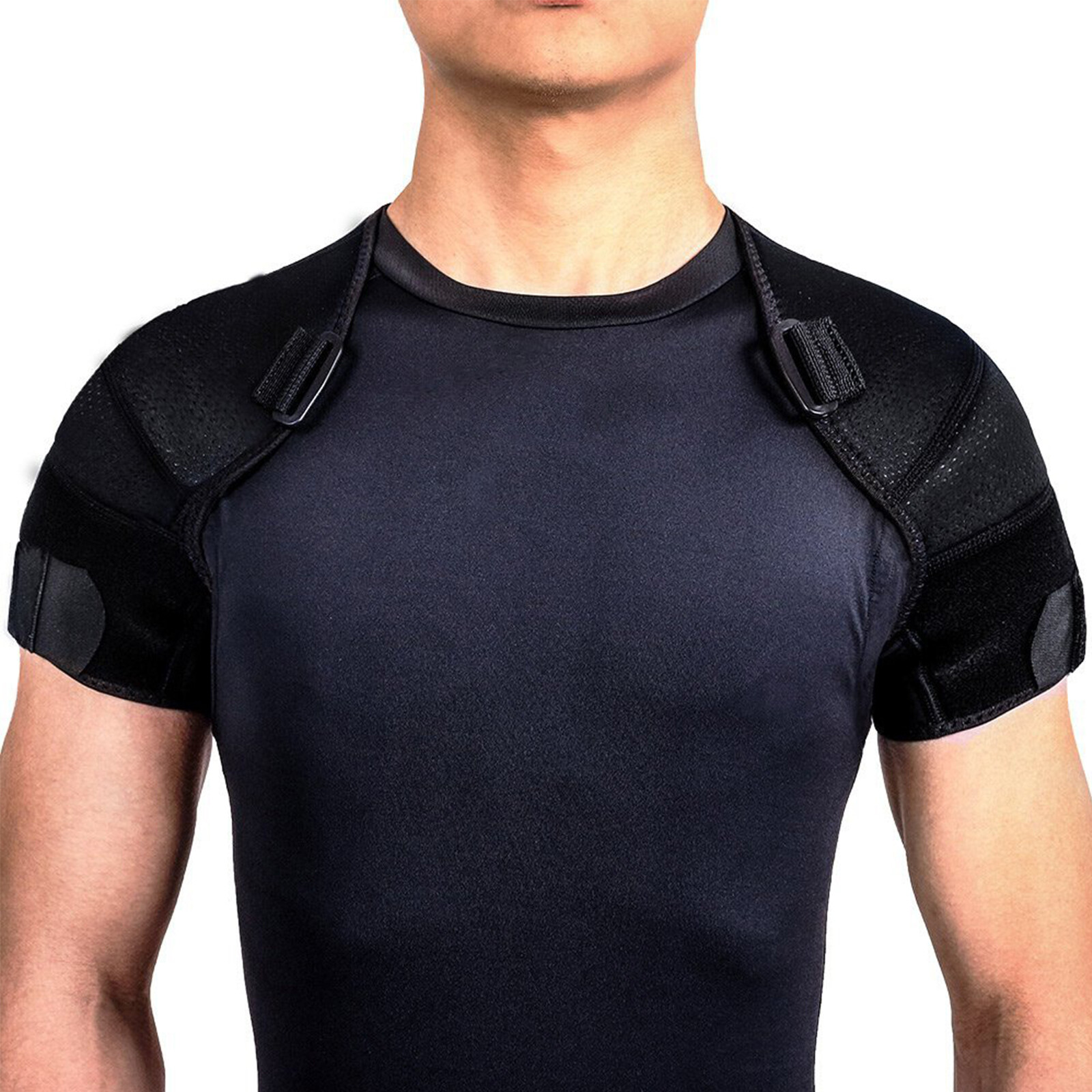 Double Shoulder Brace Adjustable Shoulder Compression Brace Shoulder Wrap
