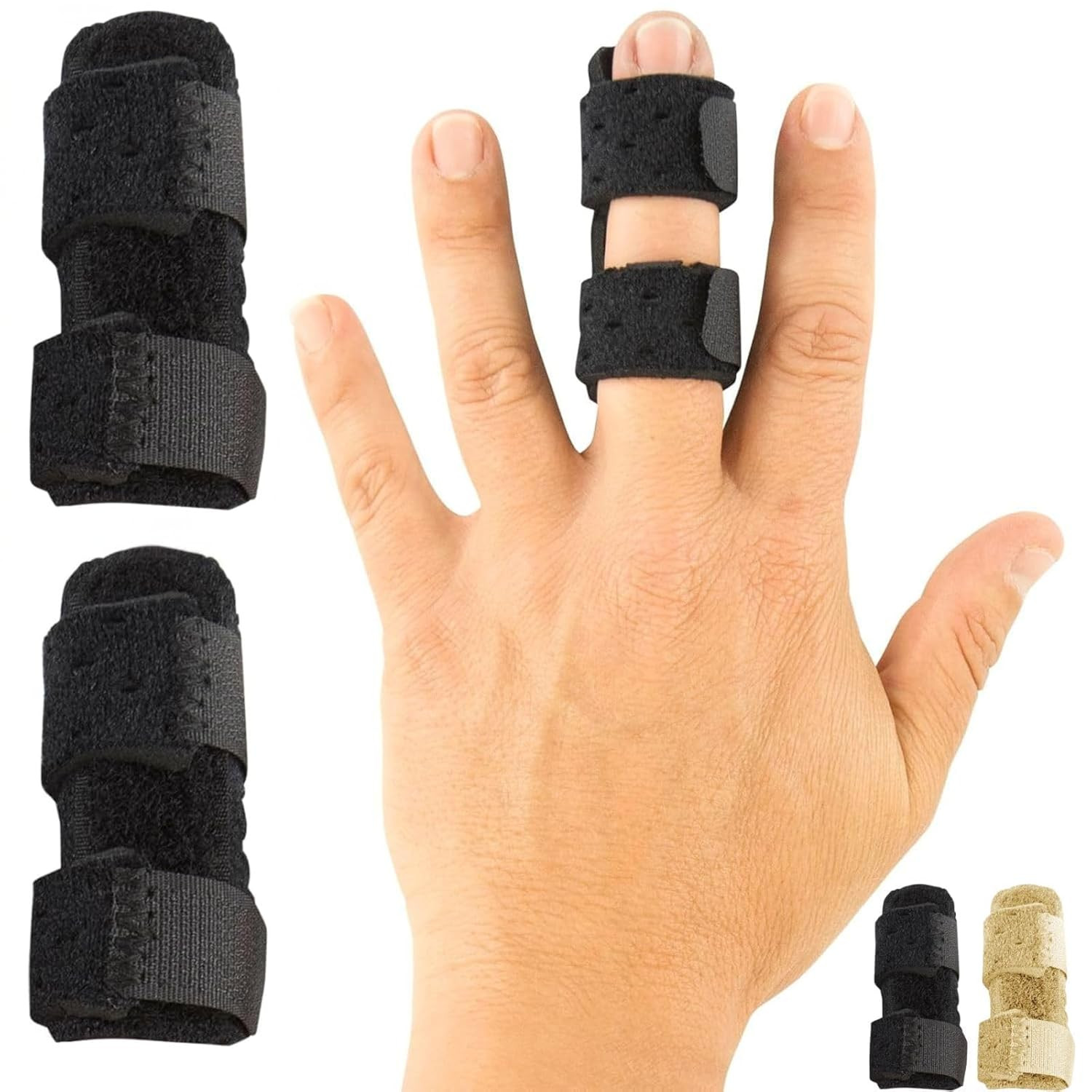 2 Pack Finger Splints for Trigger Finger Arthritis Sprain and Finger Support