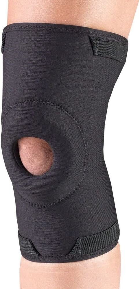 OTC ORTHOTEX Knee Support w Stabilizer Pad (Black) Medium NEW AS SHOWN – 1ct