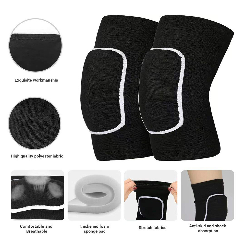 2PCS Knee Pads Sleeves Support Dance pads Yoga Sport Compression Brace Usisex