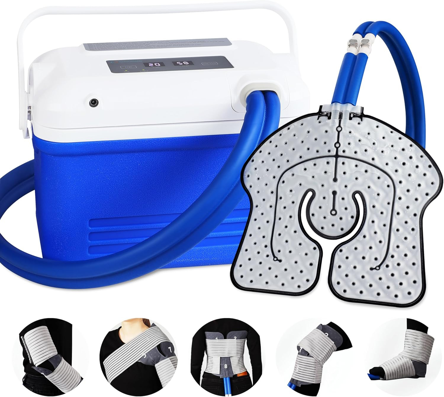 Cold Therapy Machine, Ice Machine for Knee and Shoulder after Surgery, Digital T