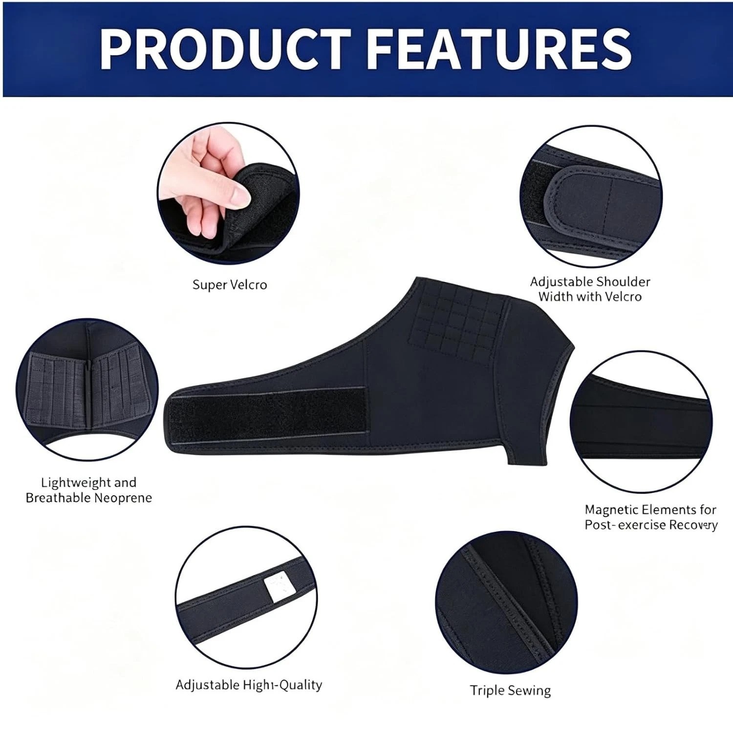 Shoulder Brace, Rotator Cuff Support Brace and Arm Sling for Pain Relief