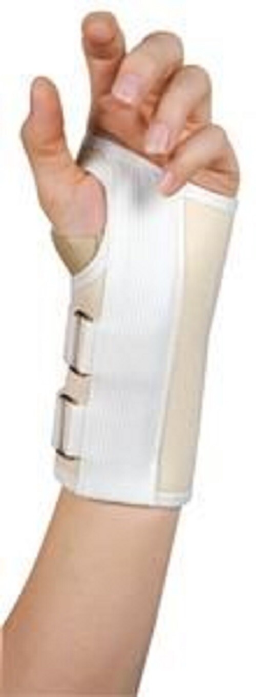 Leader Deluxe Carpal Tunnel Wrist Support White X-Large/Left 1 Count BRAND