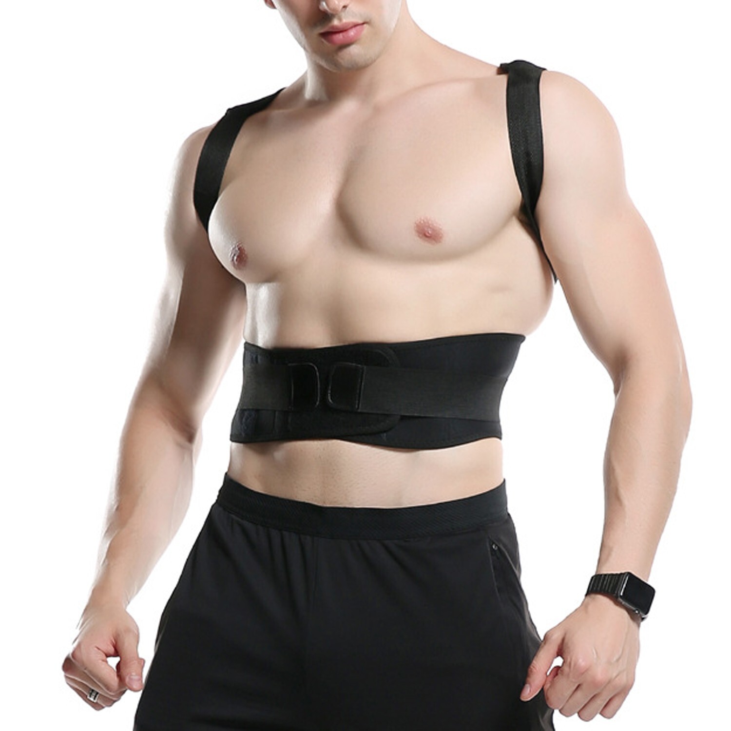 US Posture Corrector Support Magnetic Back Shoulder Brace Belt For Men Women hot