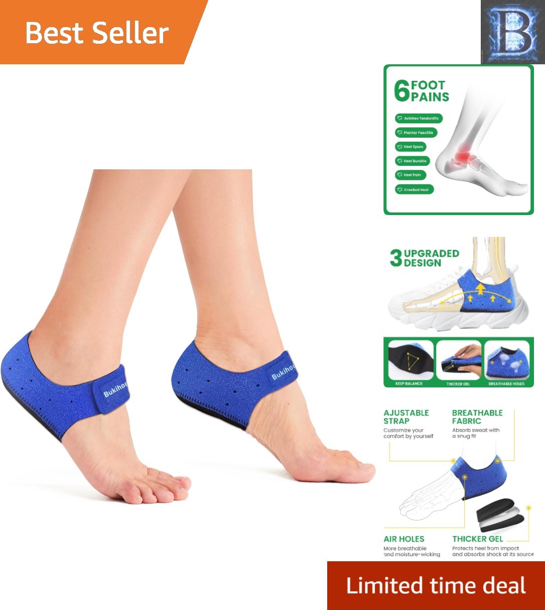 Soft Arch Support Heel Cups – Ultimate Cushioning for Daily Wear and Activity
