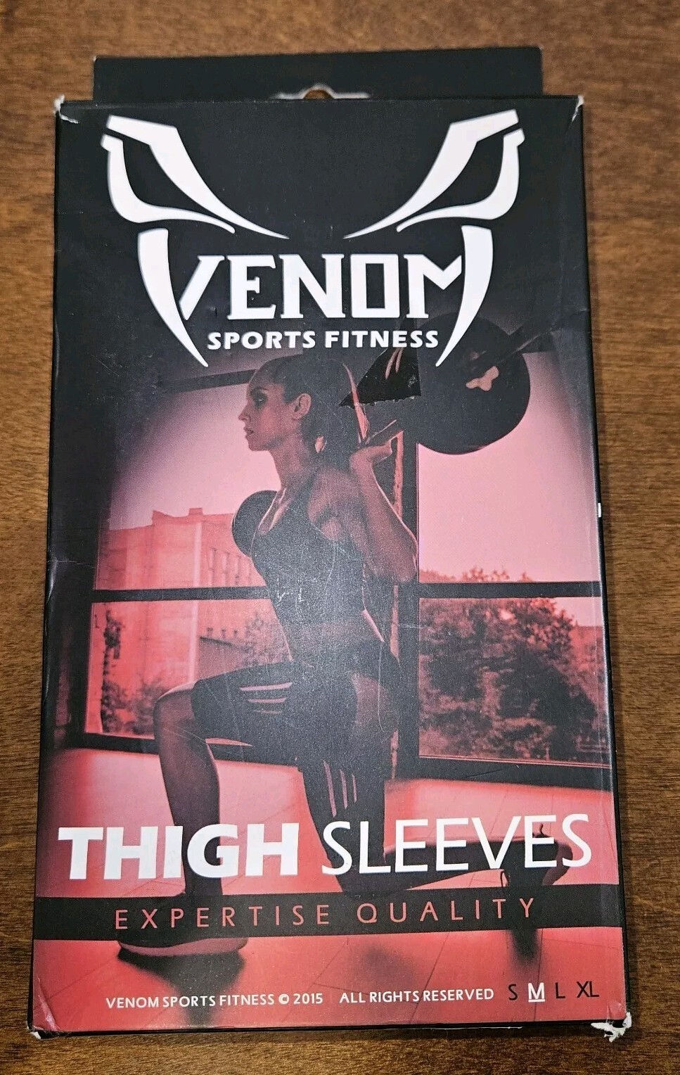 Venom Sports Fitness Thigh Compression Sleeves for Men and Women (Pair) Medium