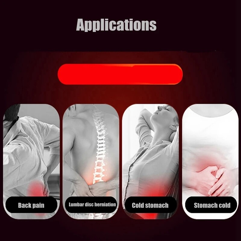 Magnetic Self Heating Back Support Brace Lumbar Lower Waist Belt Pain Relief Men