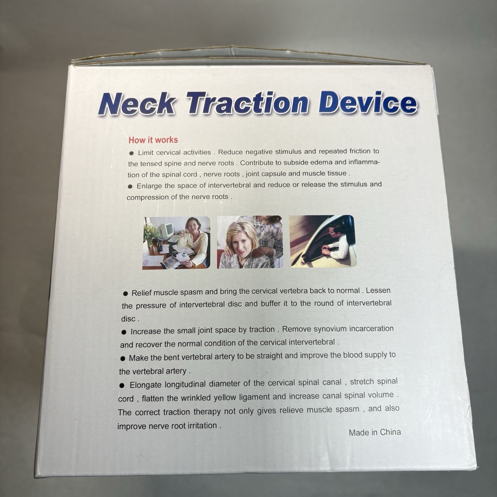 Cervical Neck Traction Device Adjustable Manual Hand Pump