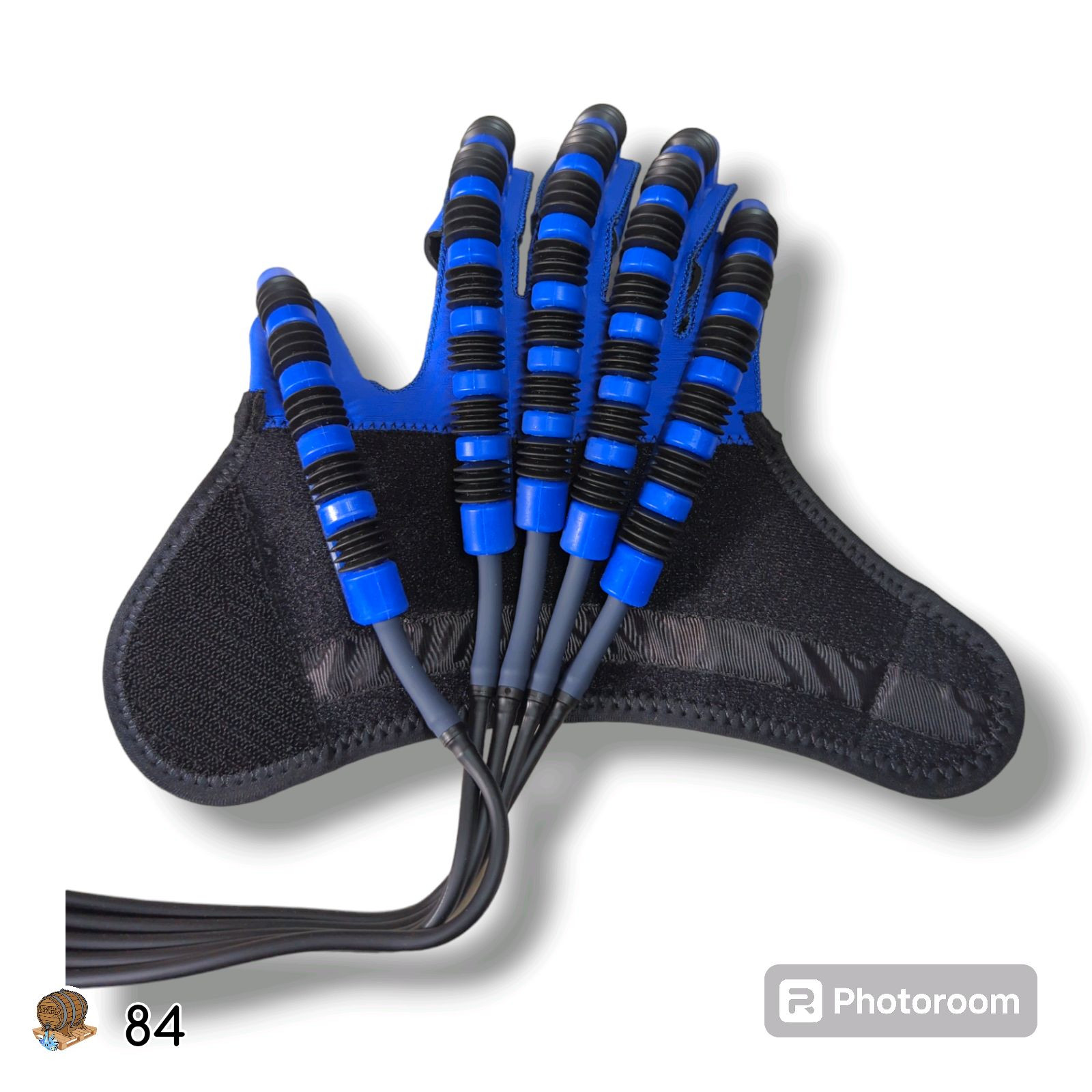 Right Hand – Large – Rehabilitation Robot Gloves with 5 Workout Modes (Blue)