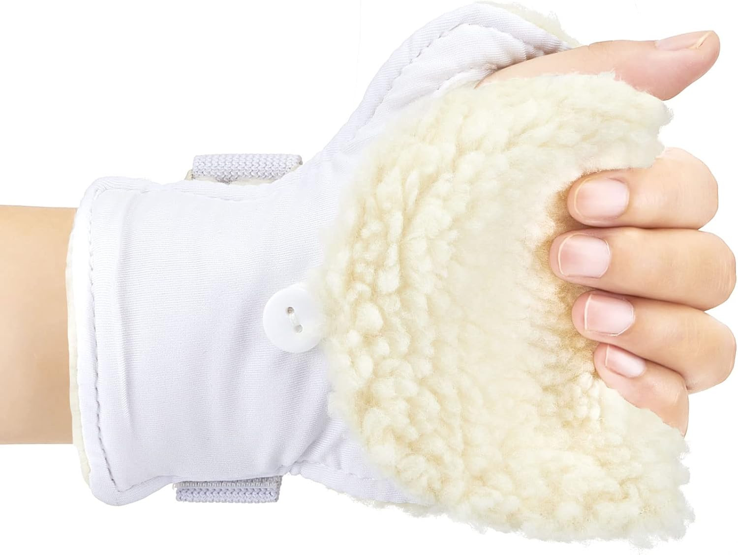 2 Pcs Palm Protector for Both Hands Finger Contractures Cushion with Elastic Ban