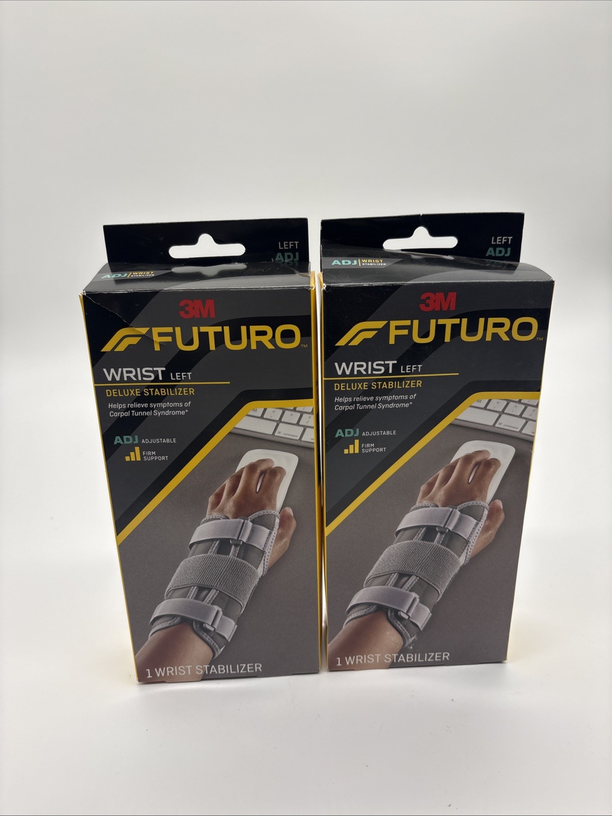 Futuro Left Wrist Deluxe Stabilizer Adjustable Firm Support S/M – New