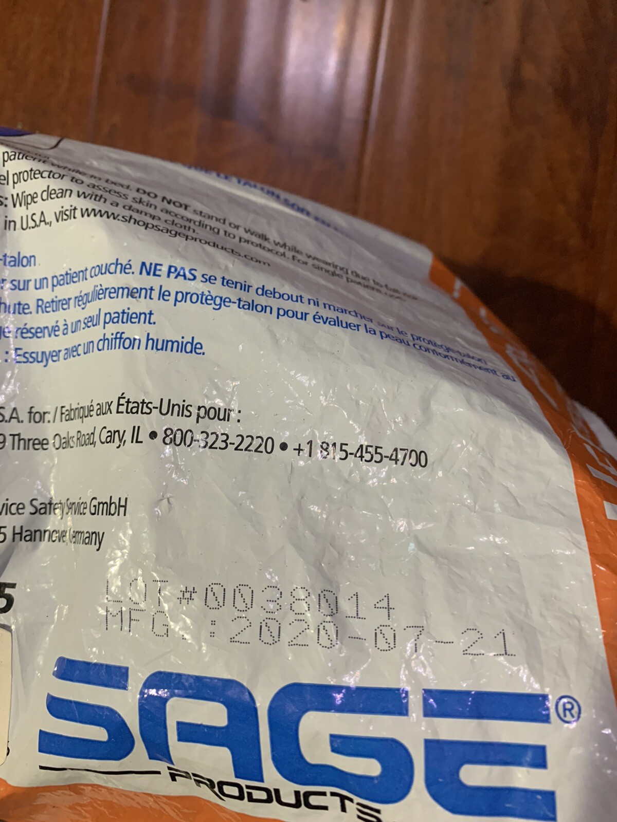 Sage Prevalon® Heel Protector I Heel Protector Open Bag New