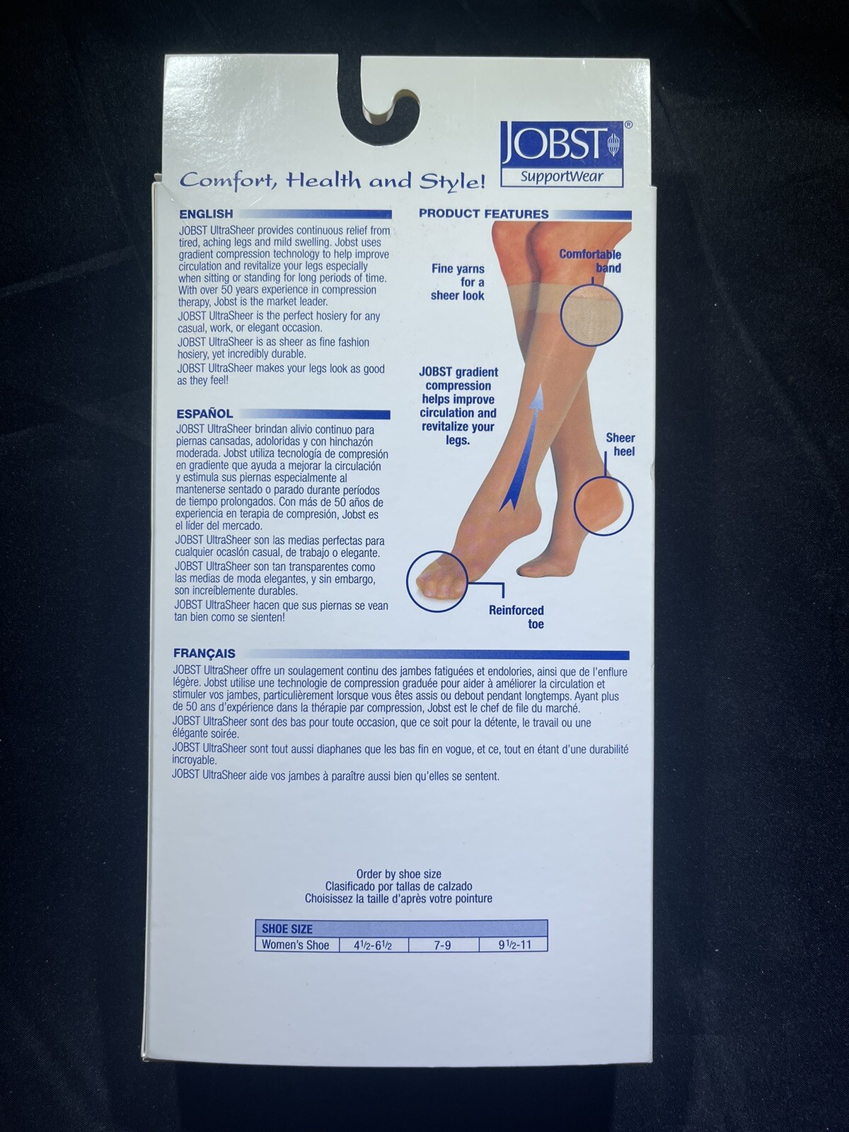 Jobst Small UltraSheer Knee High CT 8-15mmHg Silky Beige