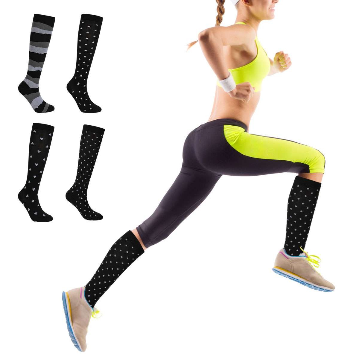 Compression Socks Stockings Womens Mens Breathable Medical 15-20 mmHG S/M-L/XL