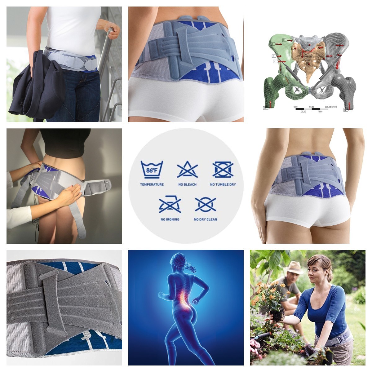 Bauerfeind Sacroloc Stabilizing Lower Back Pelvic Orthosis SI joint Size 5