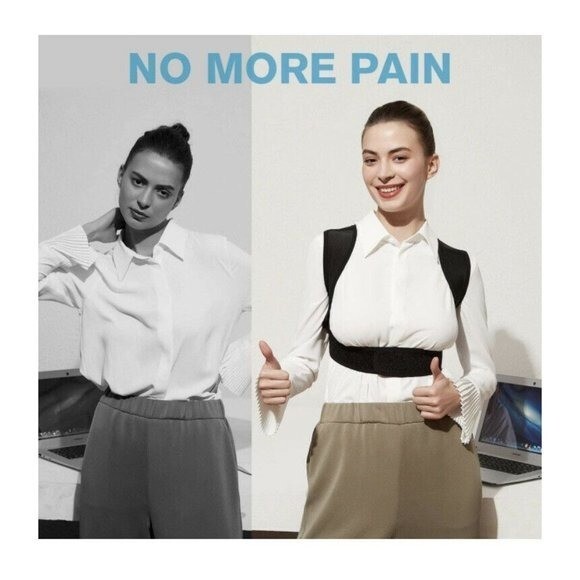 Posture Corrector Adjustable Upper Support Back Shoulder Brace Adult Large New