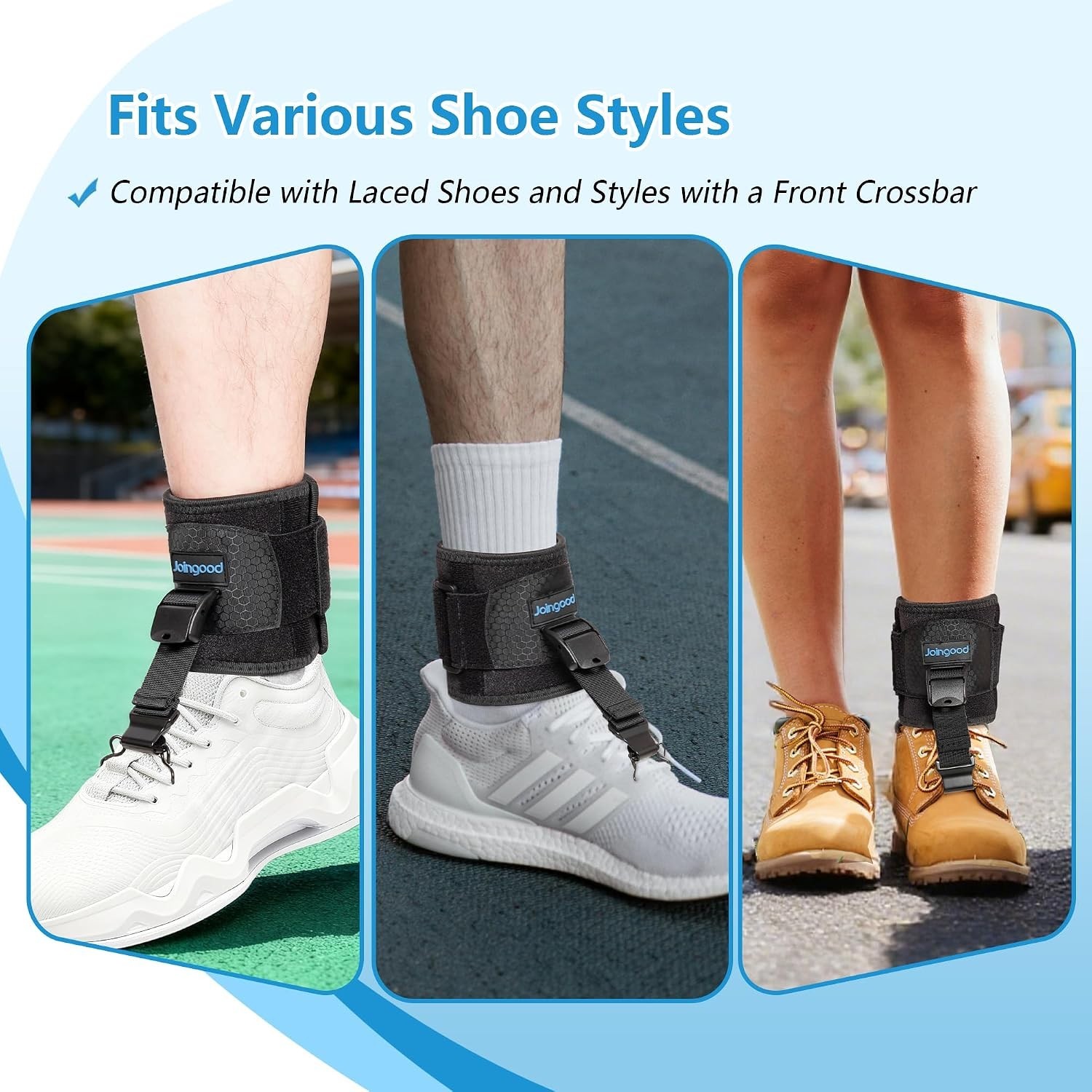 AFO Foot Drop Brace for Walking, Upgraded Zinc Alloy Hook, Includes Eyelet Ho…