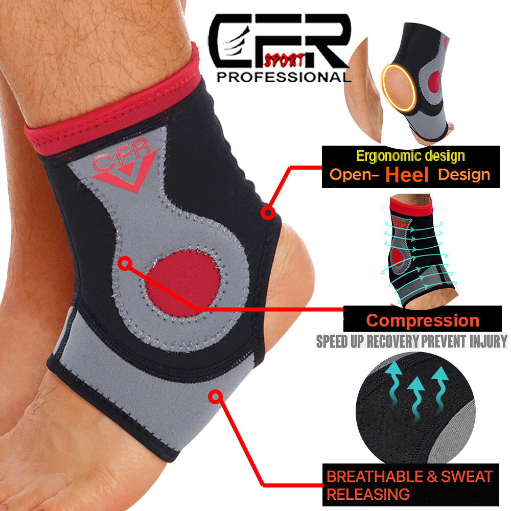 Ankle Support Brace Compression Sleeve Foot Pain Relief MMA Jogging Neoprene DSM