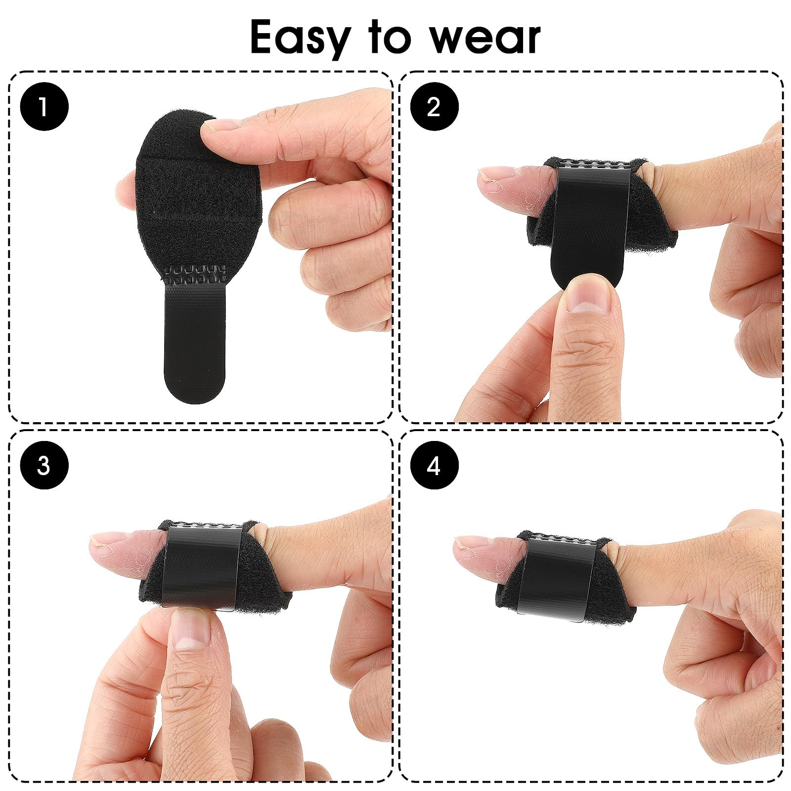 5PCS Trigger Finger Splints, Thumb Finger Brace for Trigger Finger Knuckle Im…