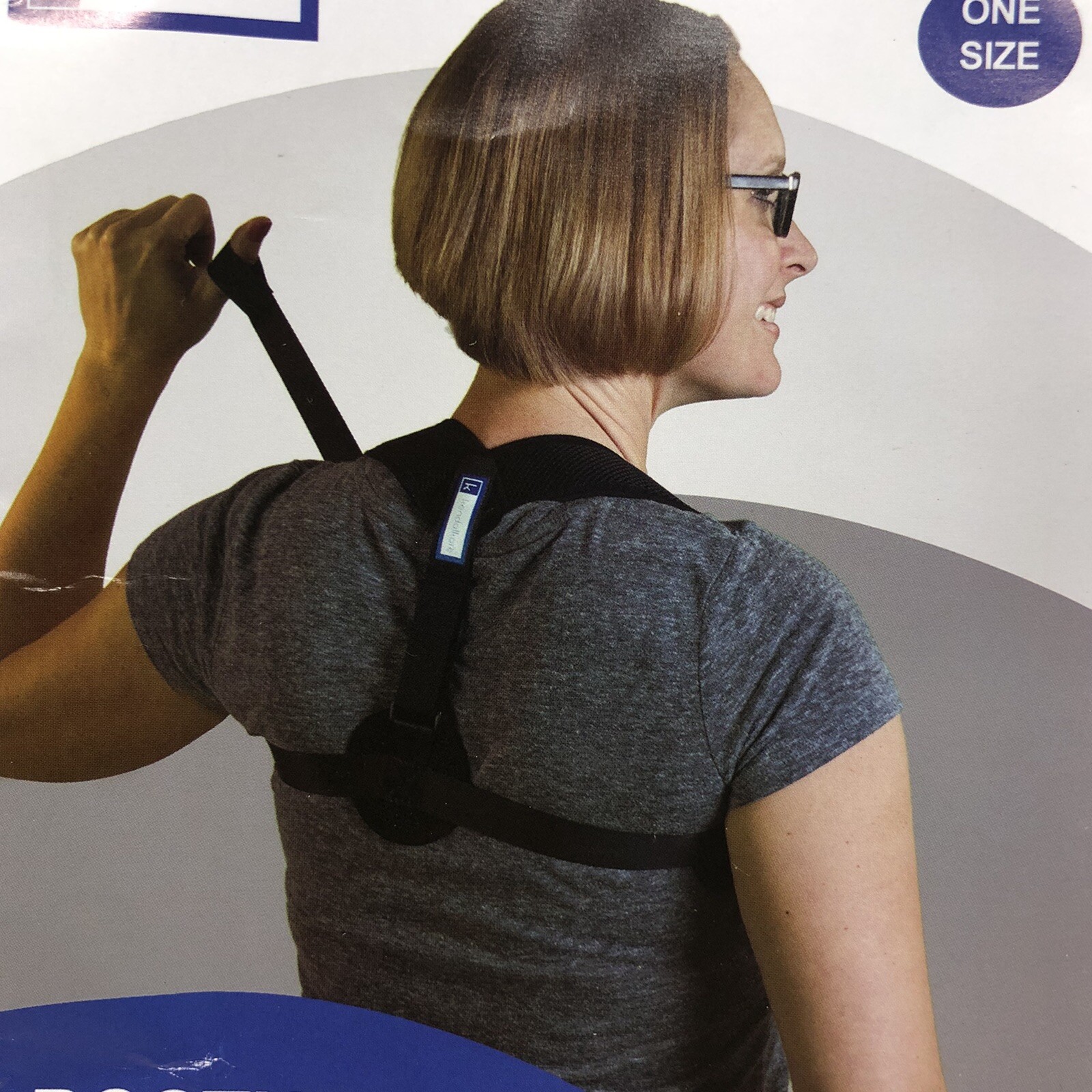 Posture Corrector Adjustable Straps One Size Back Neck Spinal Alignment Brace