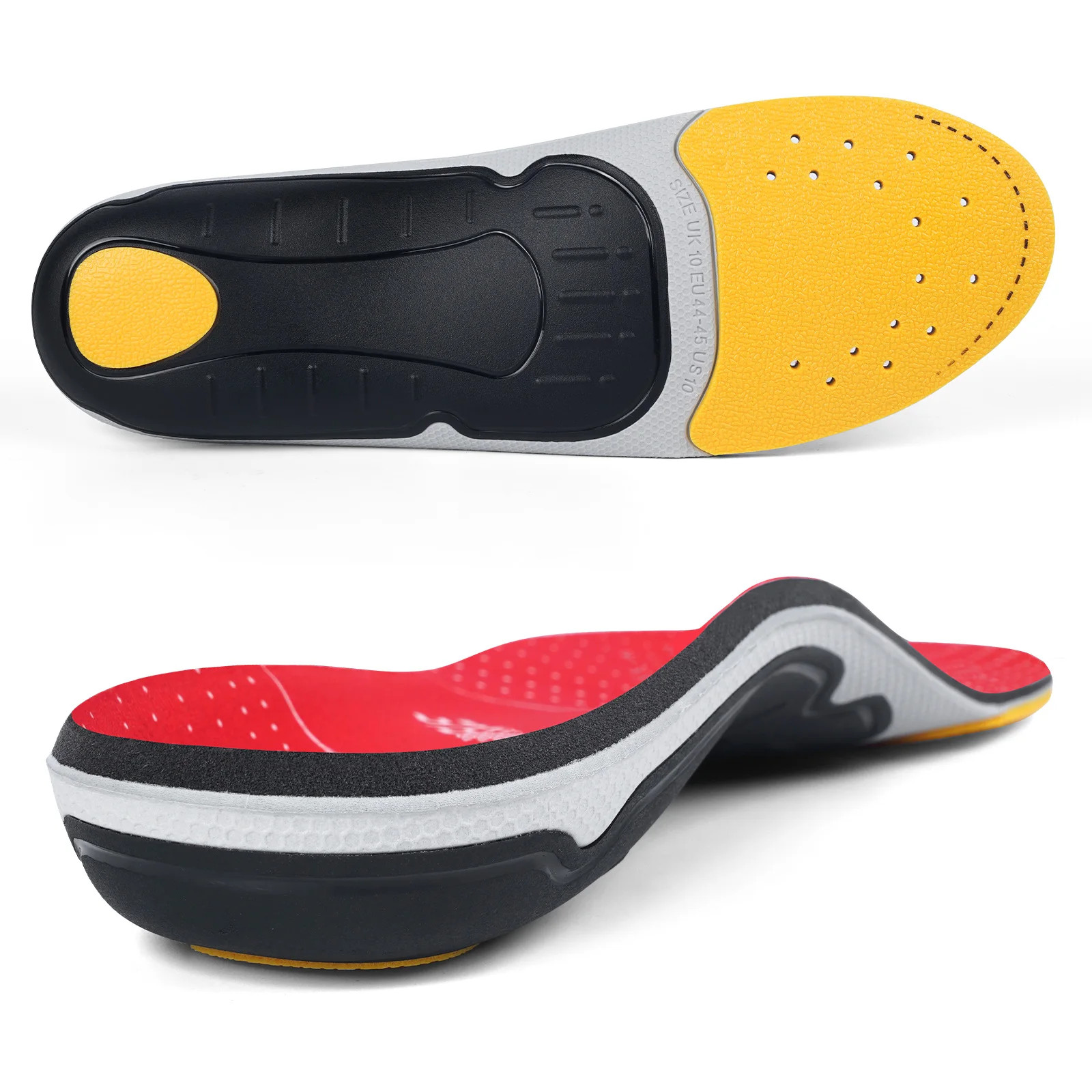 Plantar Fasciitis Relief Orthopedic Insole Flat Foot High Arch Support Men Women