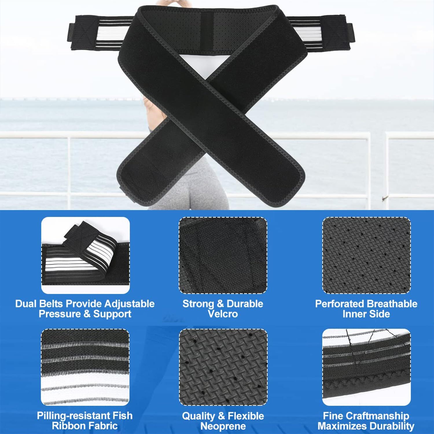 Pelvic Lower Back Hip Support Sacroiliac Belt Si Joint Pain for Women & Men