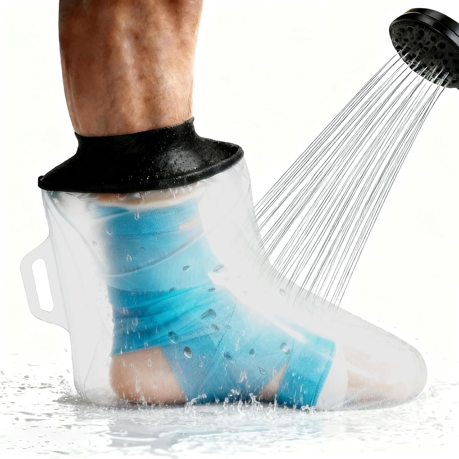 Adult Waterproof Foot Cast Cover, Reusable Watertight Ankle Cast Protector | …
