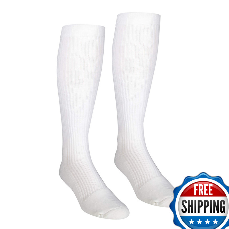 Nuvein Compression Socks 15-20 Mmhg Support For Men Padded Cushion Foot Knee