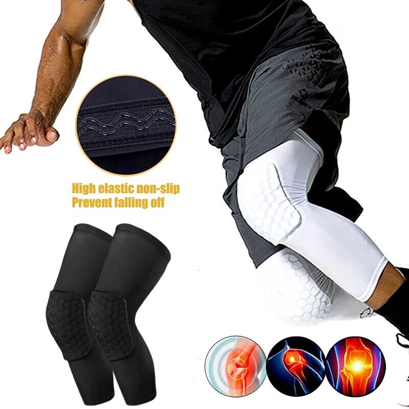 Women Men Honeycomb Knee Pads Sports Support Brace Compression Sleeve Protector