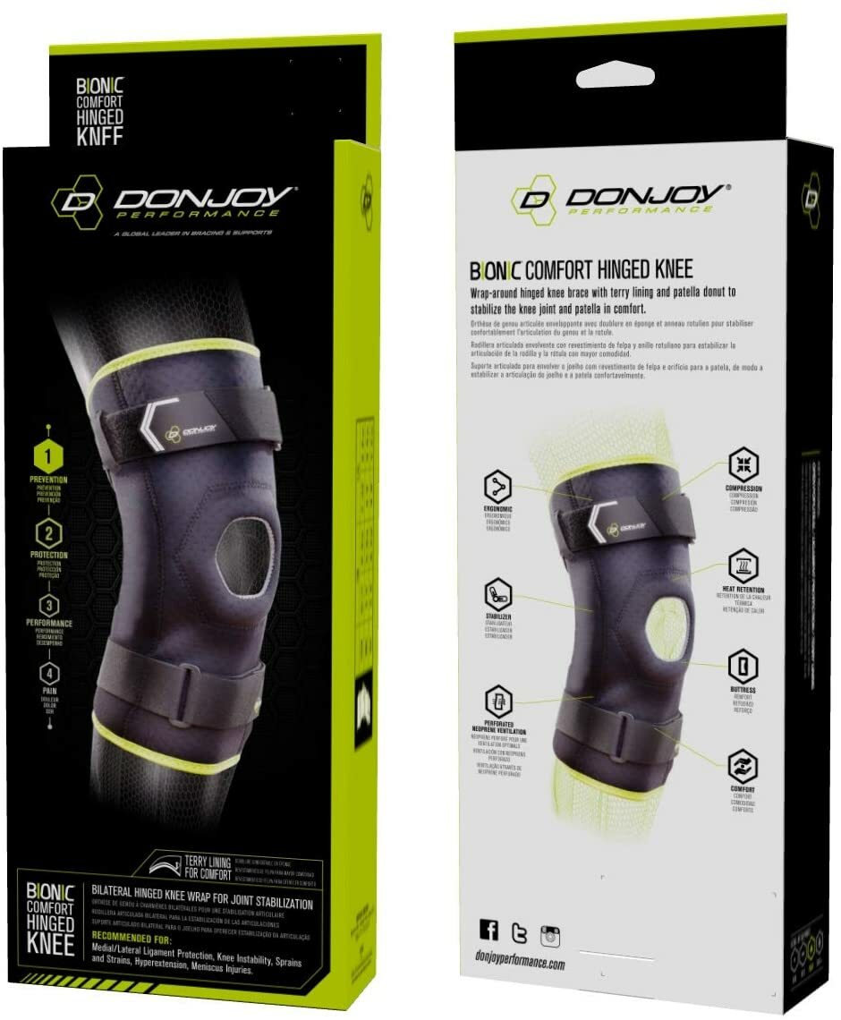 DONJOY Bionic Comfort Hinged Knee Brace – Small/Medium