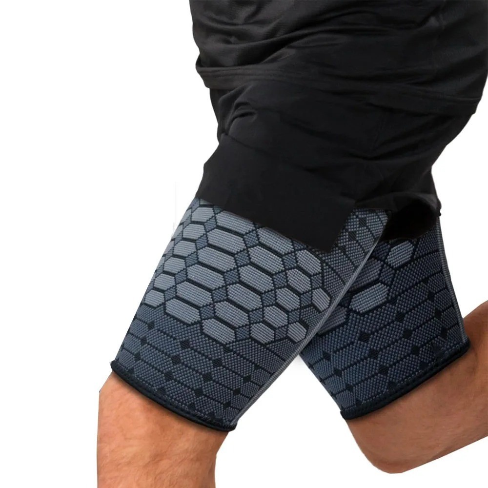 1 Pair Thigh Compression Sleeve – Non-Slip Hamstring Groin Wrap for Workout