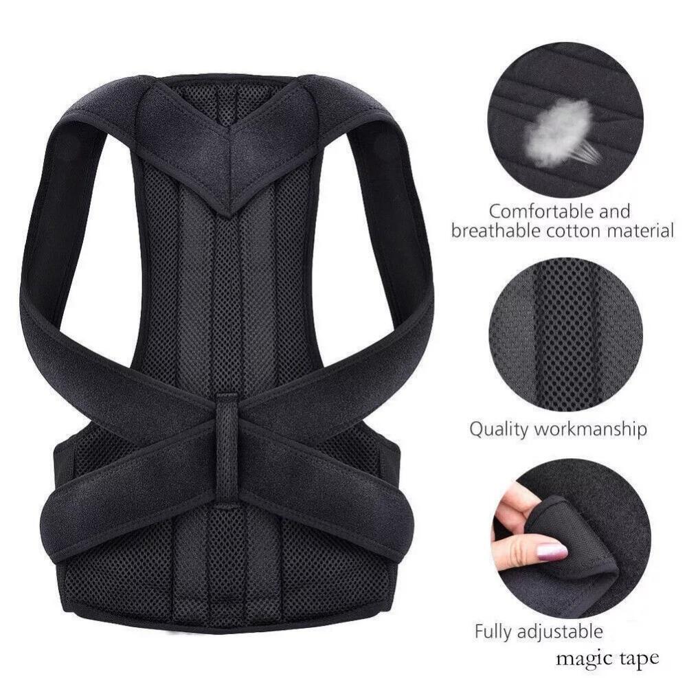 Adjustable back cover shoulder posture correction strap for men and women