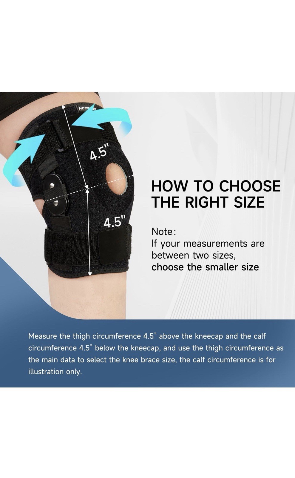 Z ONE Z1 K11 Hinged Knee Brace Open Patella Stabilizer Pain Relief XL READ