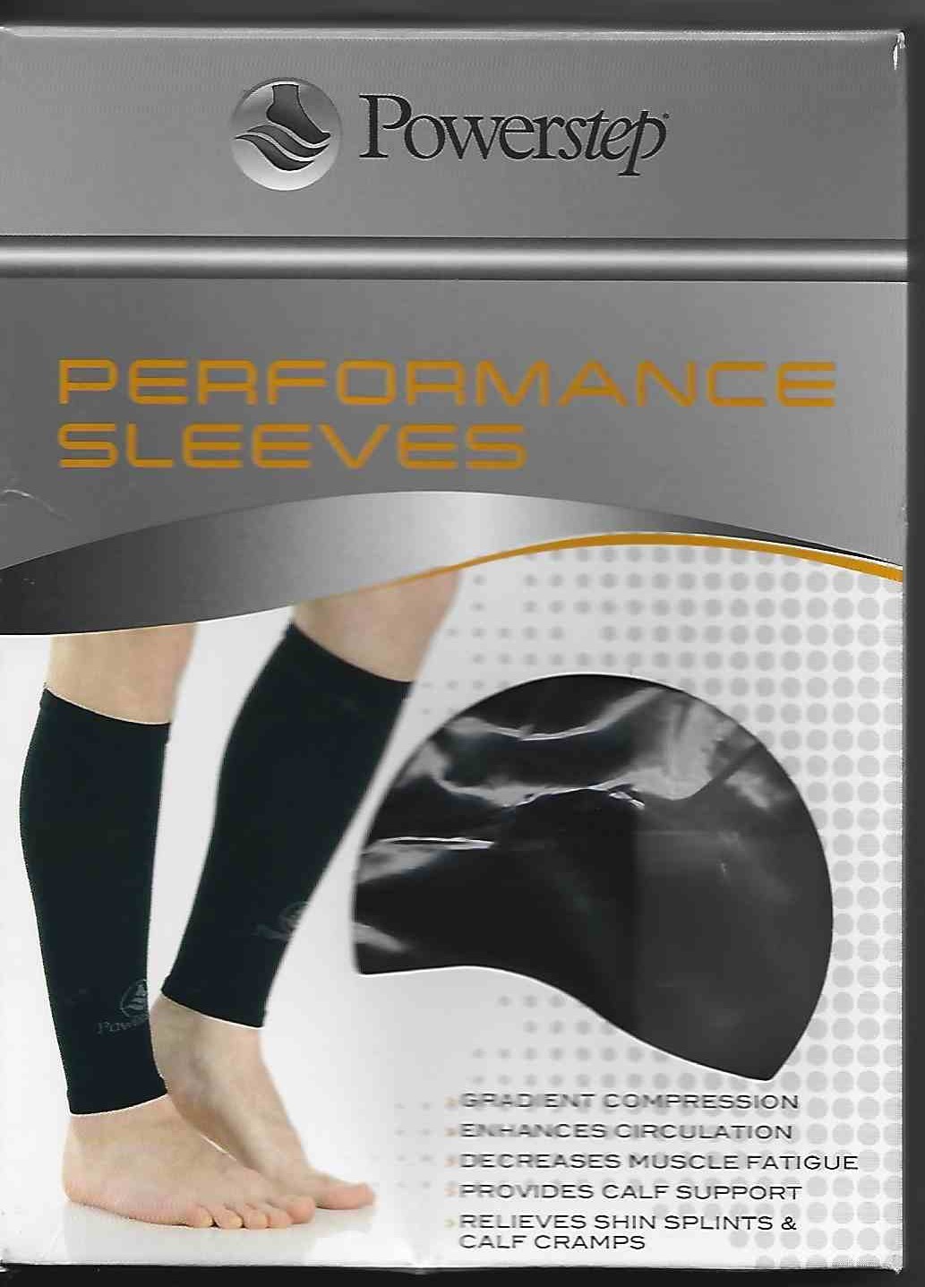 POWERSTEP WOMEN’S PERFORMANCE SLEEVES – BLACK, SIZE SMALL -NEW