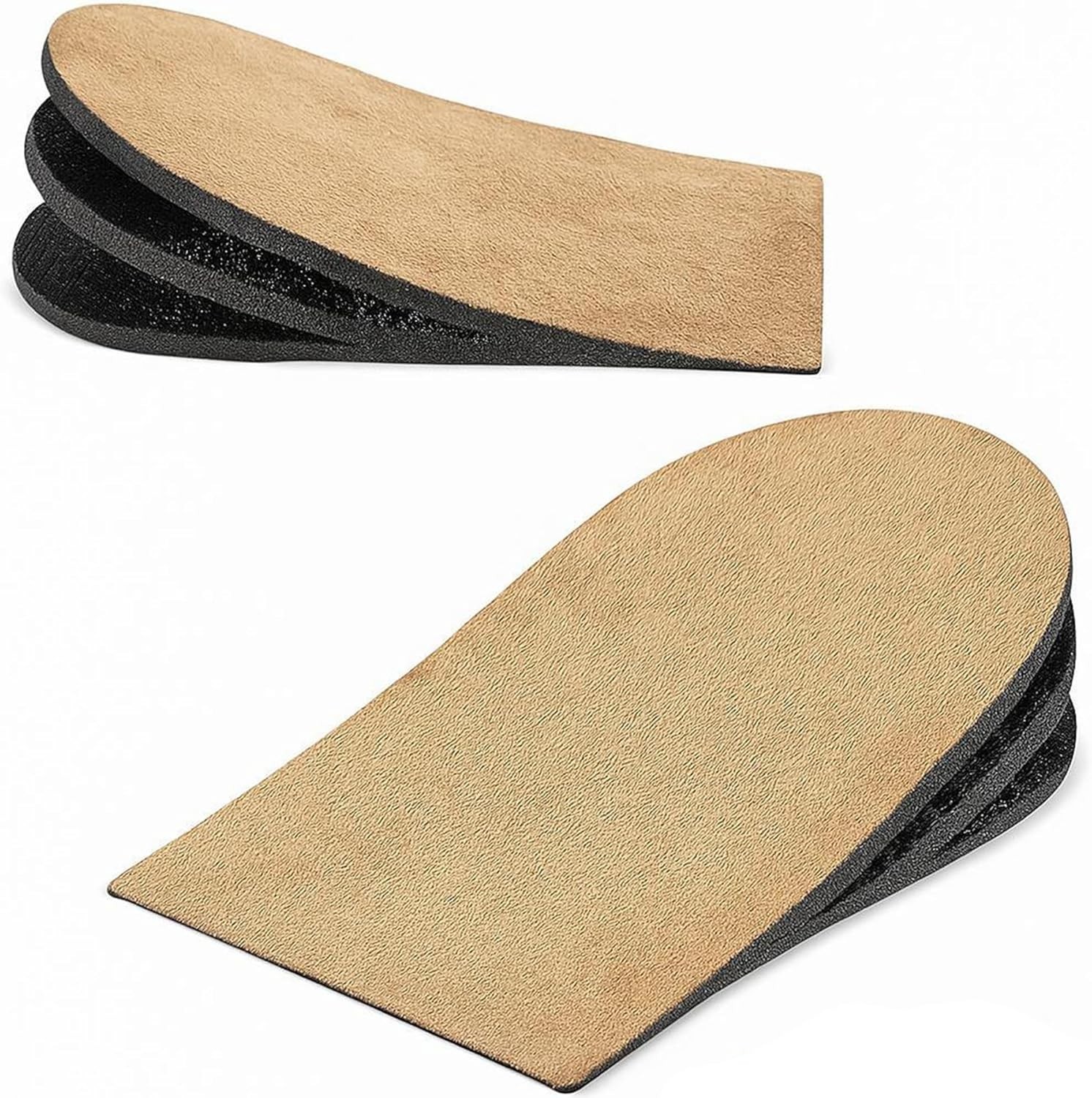 Heel Lifts for Women & Men (3 Layers 1/8 to 3/8 Inch) Adjustable Shoe Lifts Men