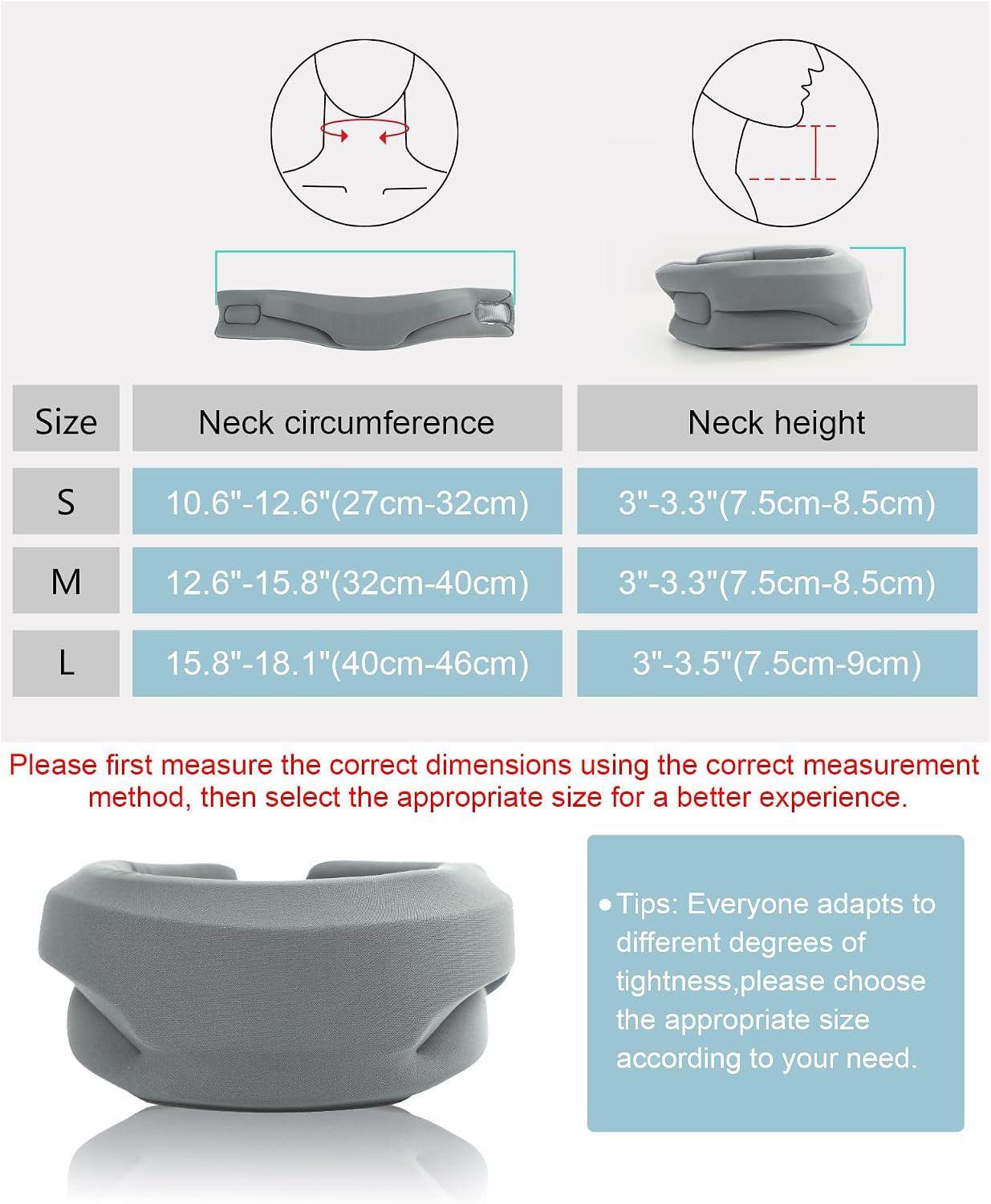 Neck Brace for Sleeping – Cervical Collar Relief Neck Pain and Neck Support Soft