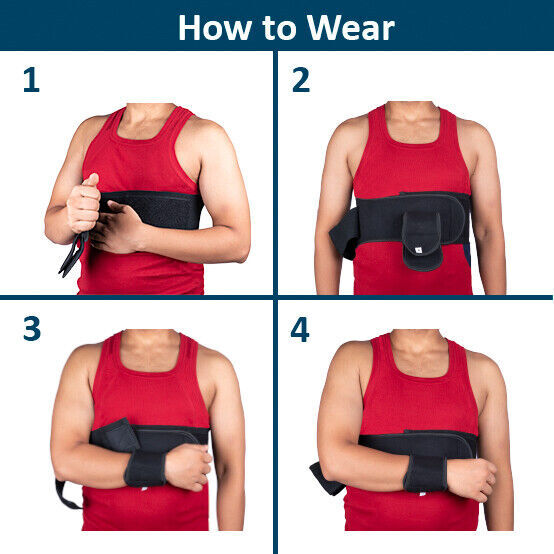 Arm Support Strap Shoulder Forearm Sling Elbow Brace Immobilizer Bel